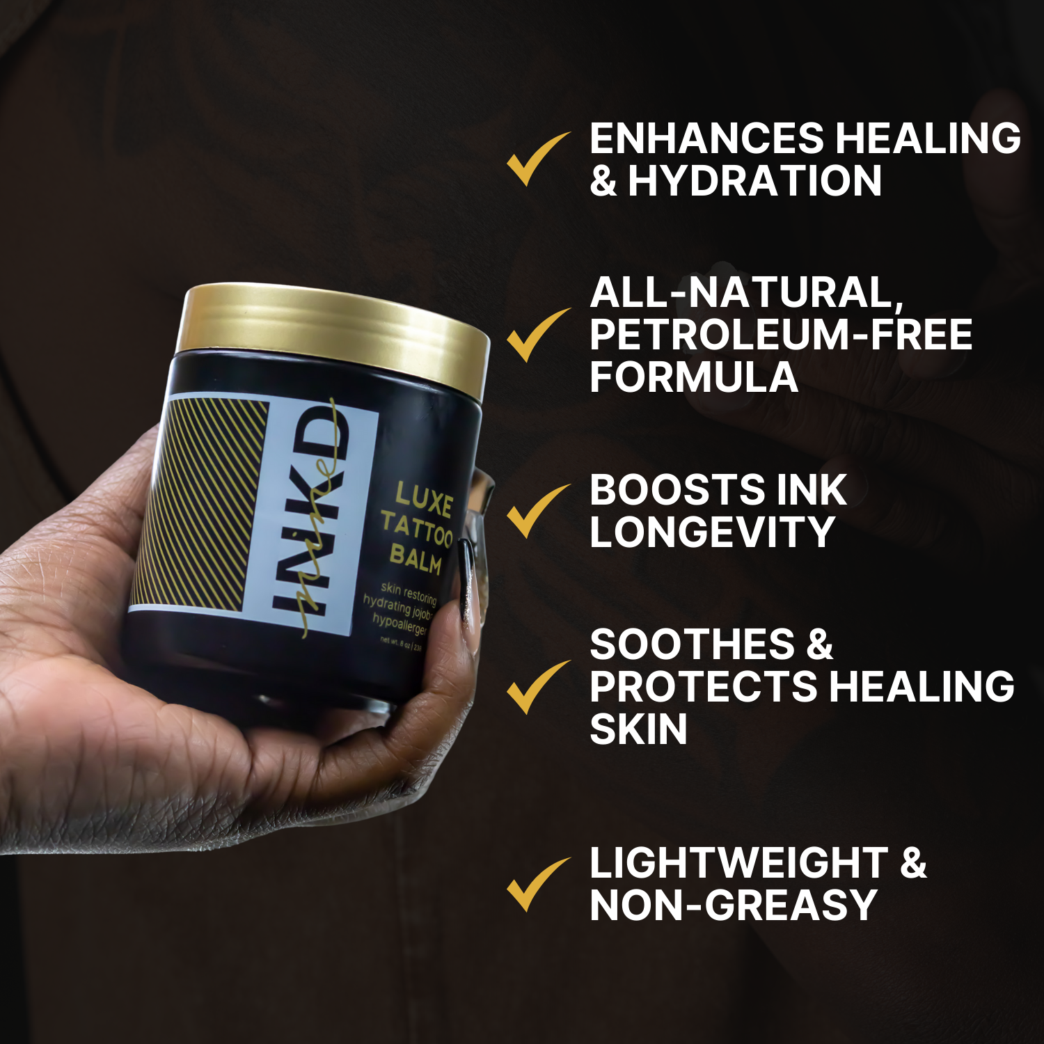 INKD NINE LUXE TATTOO BALM (8oz)