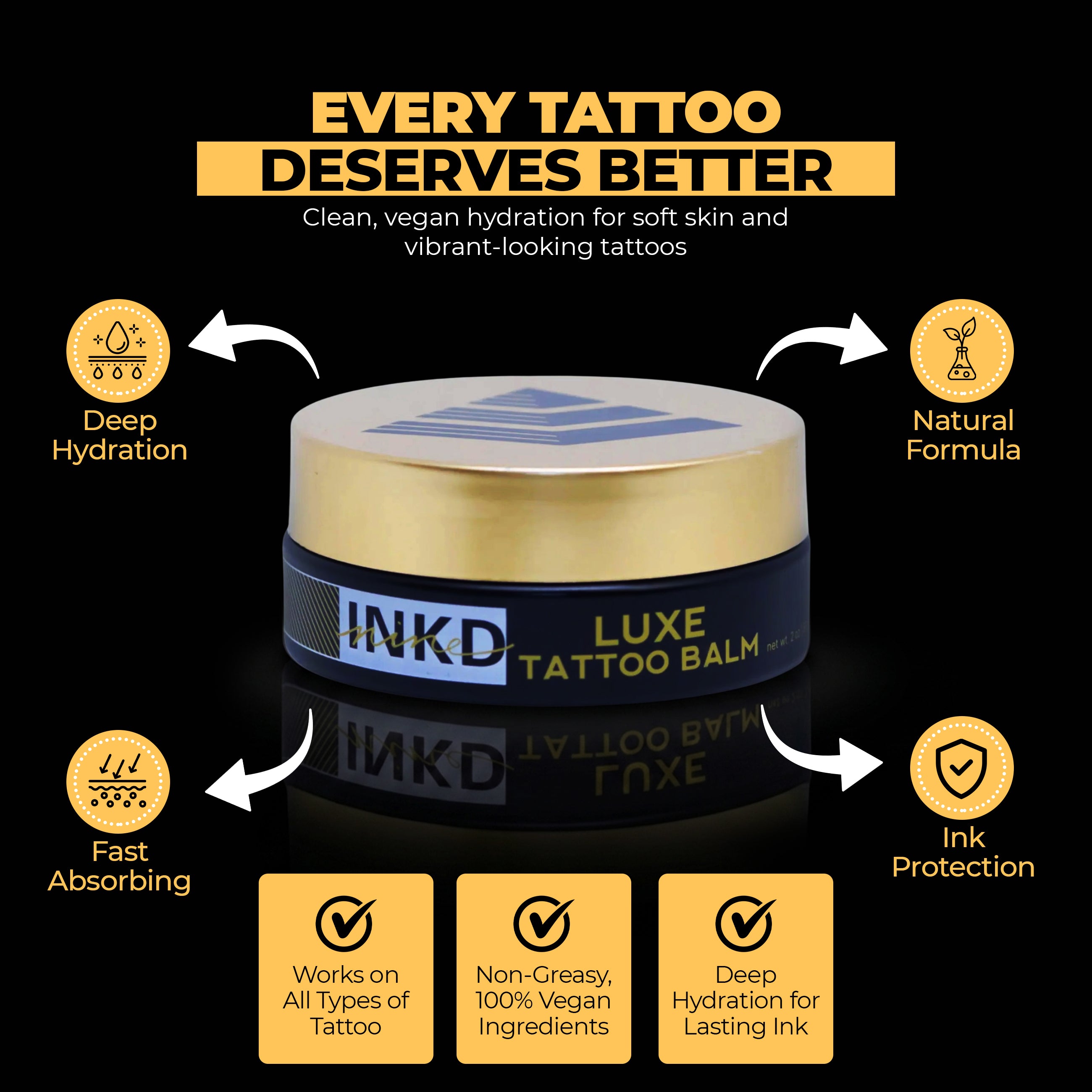 LUXE TATTOO BALM - 2 OZ