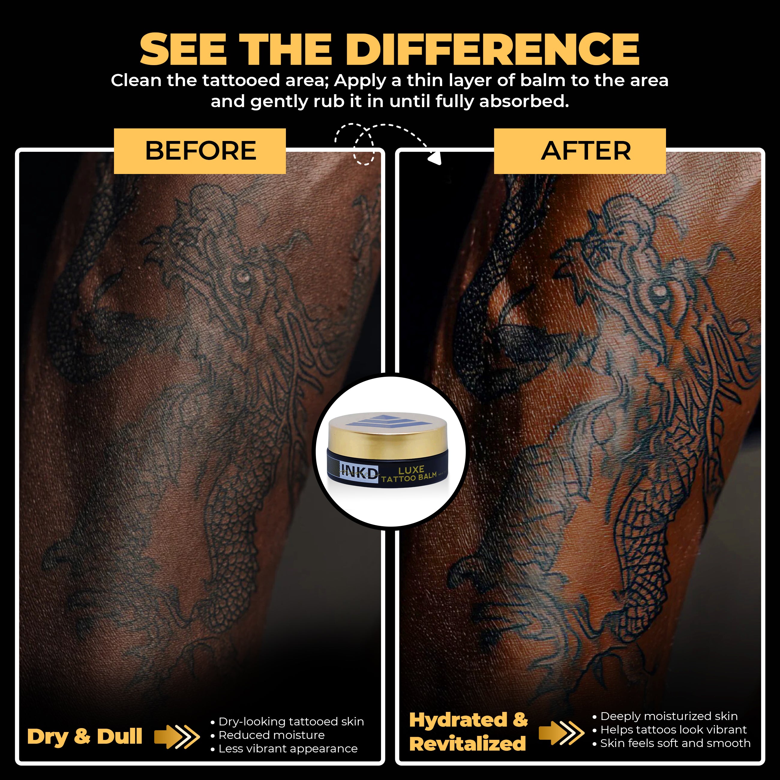 LUXE TATTOO BALM - 2 OZ