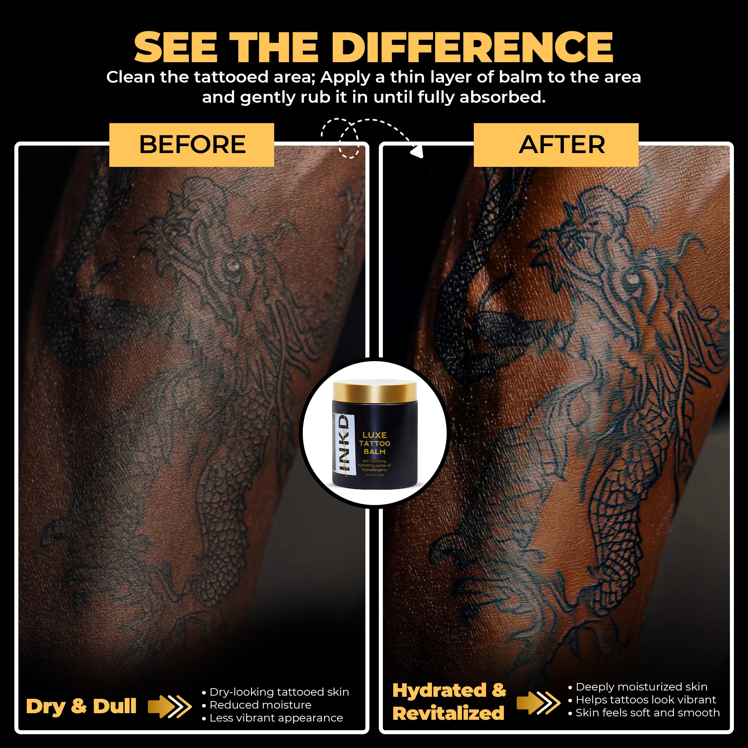 INKD NINE LUXE TATTOO BALM (8oz)