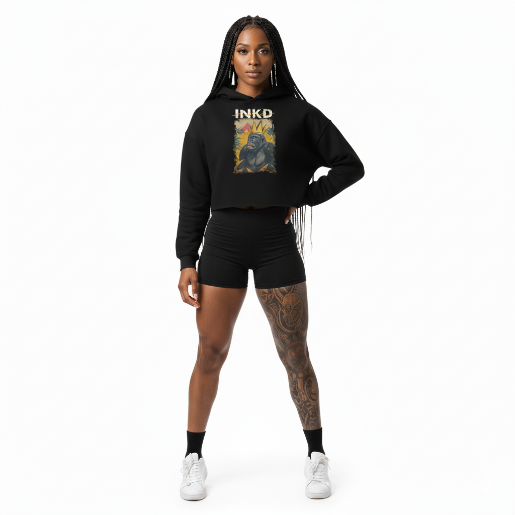 Crowned Crop Hoodie
